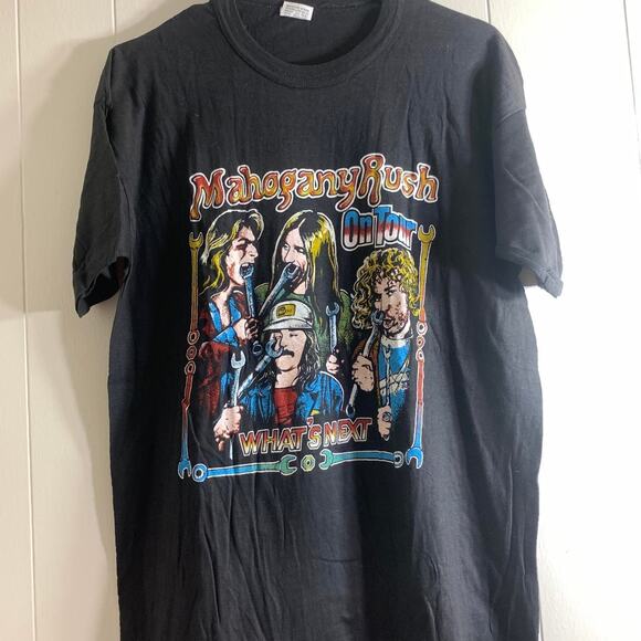 1980 FRANK MARINO & MAHOGANY RUSH What’s Next double sided graphic tee shirt XL - Picture 3 of 7